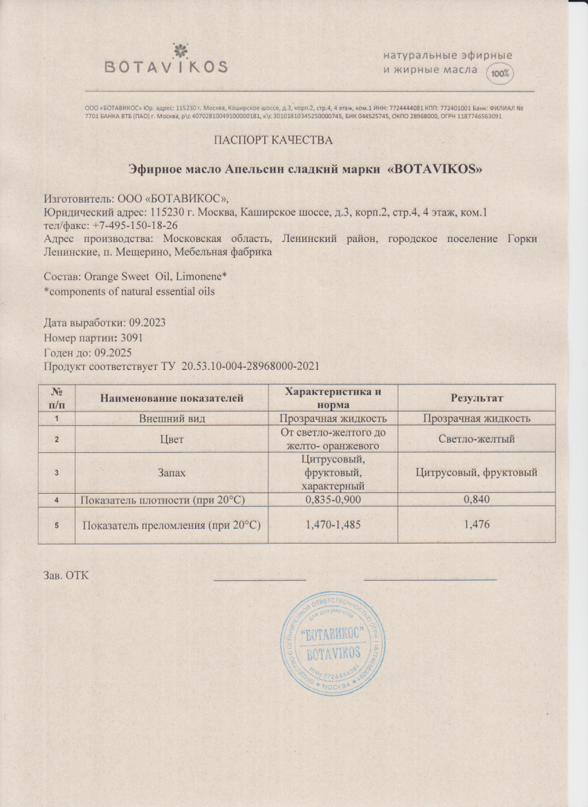 Паспорт №092023